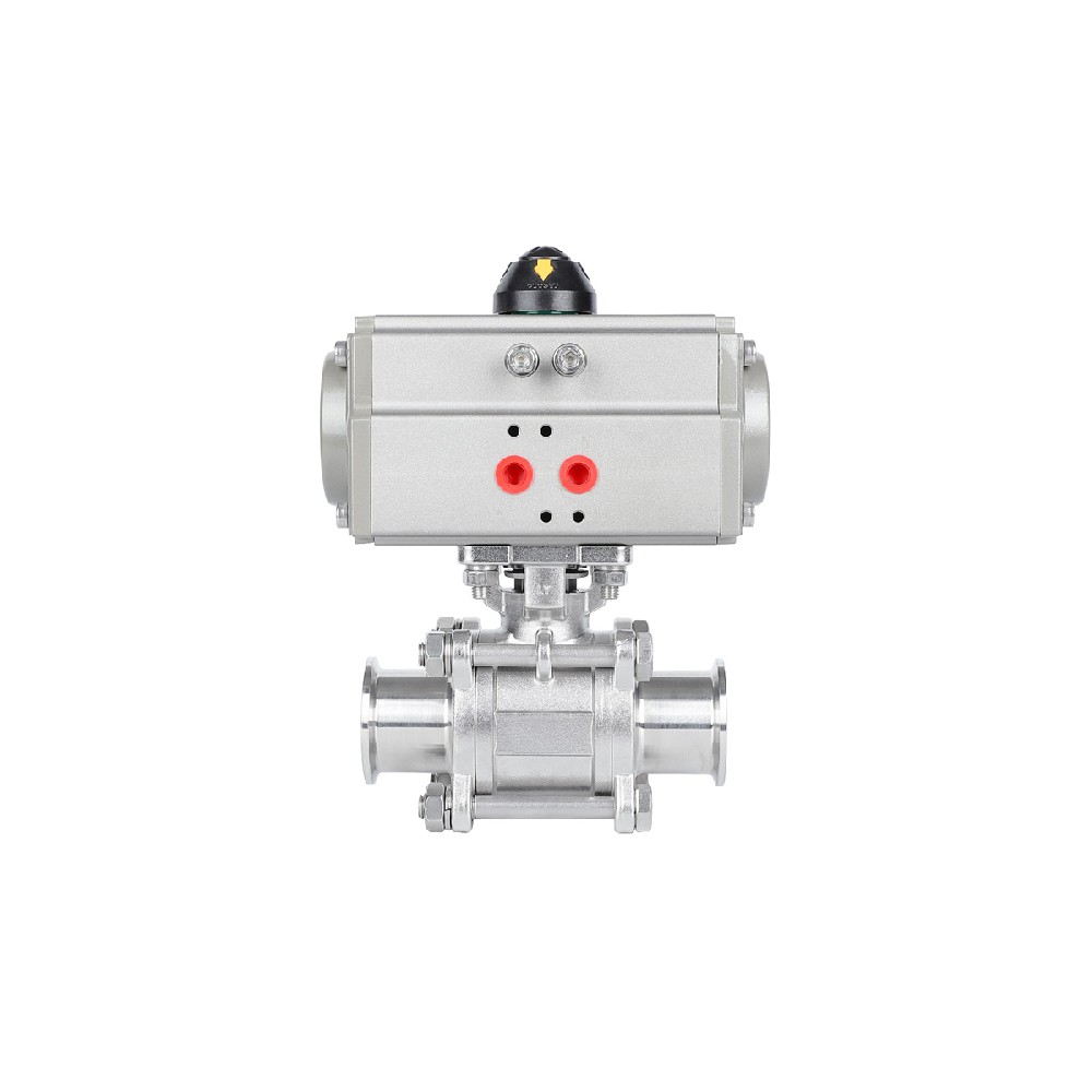 气动三片式球阀